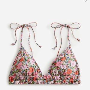 NEW! Jcrew Liberty print bikini top